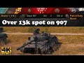 Object 907 video in Ultra HD 4K🔝 Over 13k spot on 907 Top 8, 1852 dmg 🔝 World of Tanks ✔️