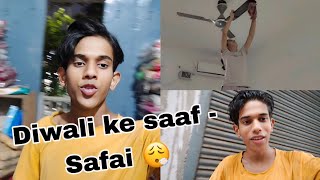 Diwali ke saaf safai ho gaye 😮‍💨 #raazfam #vlog