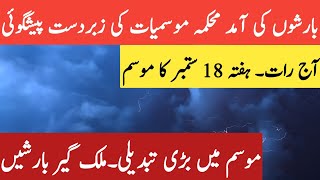 Tonight And Tomorrow Weather Forecast | Pakistan Weather | Weather Forecast Tomorrow Weather Report