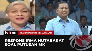 Prabowo Ditanya soal MK, Irma Hutabarat Singgung Etika Anies dengan Pihak Demokrat | AKIM tvOne