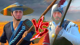 480 Imperial spearmen vs 480 Cathayan peasants spearmen. Total War Warhammer 3