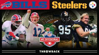 Buffalo’s 10 Game AFC Playoff Win Streak ENDS! (Bills vs. Steelers 1995 AFC Divi