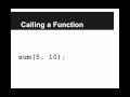 Functions and Parameters 2