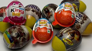 ASMR 10 Surprise Eggs Unboxing Pubg Kinder joy King Egg