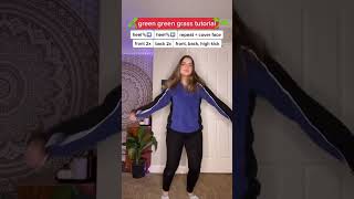 Green Green Grass Dance Tutorial 🌱🌤 Viral Dance (Sped Up Audio) #ShortsStarter