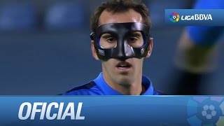Godín estrena máscara en el Celta de Vigo - Atlético de Madrid