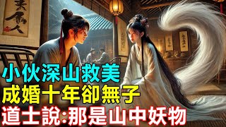 民間故事：小伙深山救美，成婚十年卻無子，道士說：那是山中妖物