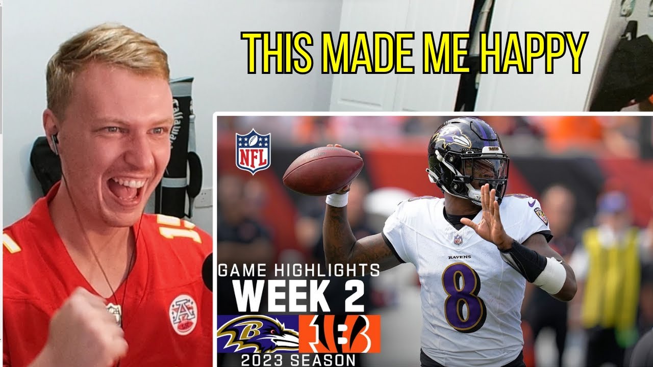 Baltimore Ravens Vs. Cincinnati Bengals Highlights BRITISH REACTION ...