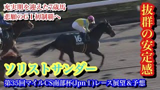 【南部杯(Jpn1)2022】ソリストサンダー、ダート界屈指の末脚と抜群の安定感で悲願のG1初制覇へ！！【第35回マイルチャンピオンシップ南部杯(Jpn1)レース展望＆予想】