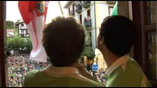 Recibimiento Bermeoko bandera - Hondarribia 2011