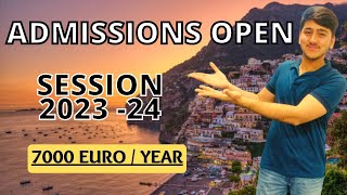 Admissions in italy 2023-24 session | Scholarships | Deadlines | Requirements | criteria...