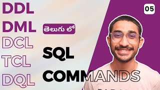 DDL DML SQL Commands | SQL Telugu