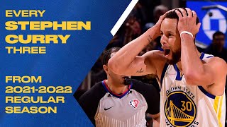 EVERY Stephen Curry Three From 2021-2022 NBA Season
