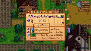 Opening Trash Cans unlocks Trash Catalogue over time - Stardew Valley 1.6