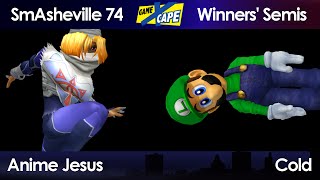 SW74 Winners' Semifinals - Anime Jesus (Sheik) vs Cold (Luigi)