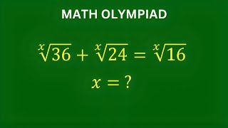 A Very Nice Math Olympiad Problem | Solve For The Value Of x | You Need To Know This Trick | Algebra