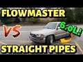 GMC Sierra 6.0L V8 FLOWMASTER SUPER 10 Vs STRAIGHT PIPES!