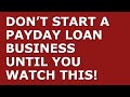 How to Start a Payday Loan Business | Free Payday Loan Business Plan Template Included