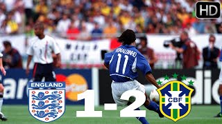 England vs Brazil 1-2 All goals & Highlights 21/06/2002 ( Quarter Final) -World Cup 2002 HD