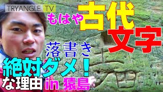 【猿島】壁にある謎の《古代文字》はいったい何なの！？【落書き絶対ダメ！】