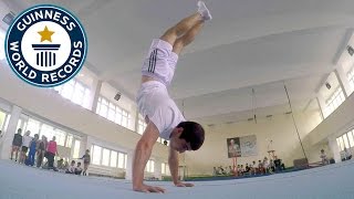 Most handstand push ups in one minute - Guinness World Records