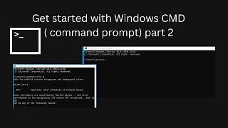 Windows CMD ( Command Prompt ) tutorial : part 2