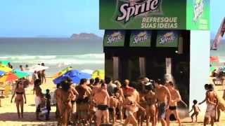 Sprite Giant Soda Machine Shower Guerrilla Marketing Campaign