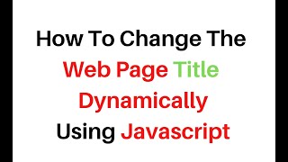 how to change page title dynamically using javascript in notepad++