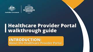 Healthcare Provider Portal – Introduction