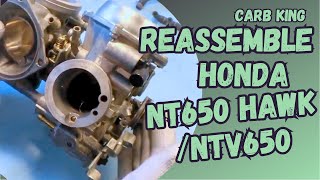 Reassemble Carburetor Honda NT650 Hawk / NTV650, from Carb King