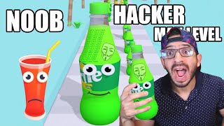 NOOB vs PRO vs HACKER en Juice Run | Max Level Juice Run | Juegos Luky