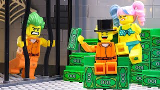 Rich and Poor in Prison/ Funny Situation - Lego Prison break