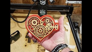 Valentines Day Steampunk Heart, Longer Ray5 Laser Cut Project