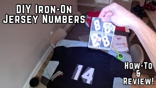 DIY Iron-On Sport Jersey Numbers - Application, Use and Full Review