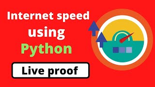 Python speedtest cli - check internet speed with python | python project