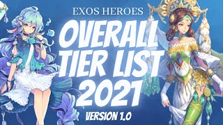 Overall Tier List for 2021 v 1.0 | Exos Heroes