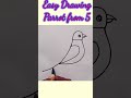 Easy Drawing Parrot from 5 #edu4all #parrotdiagram #easydrawing