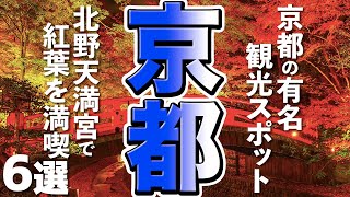 【京都観光】有名観光スポット、北野天満宮で京都の紅葉を満喫しよう