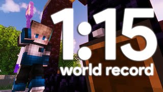 [FWR] Minecraft in 1:15 (Set Seed Speedrun)