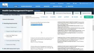 Taskstream Intermediate Pt. 2: Editing Your Program's SLO Assessment Plan Map