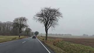 Driving from Bogø By to Lendemarke in Denmark. 4K. 2160p. 18/01-2025