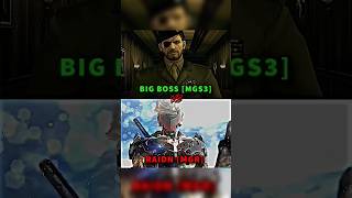 big boss (Mgs3) vs Raiden (Mgr)#metalgearsolid #metalgearrising#bigboss#raiden#vsedit#shorts#mgs3