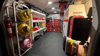 19 Year Old HVAC Van Setup!! 2025
