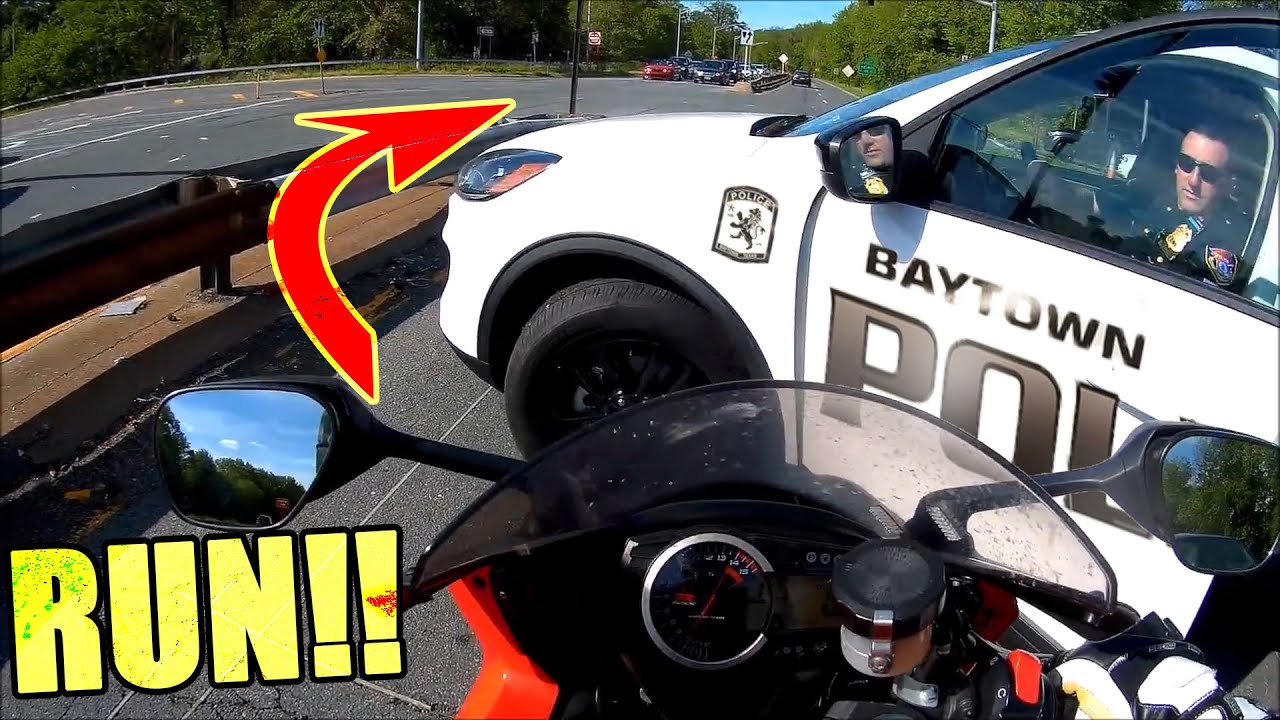 Cop Chases Biker - Police VS Motorcycles Compilation 2020 - YouTube