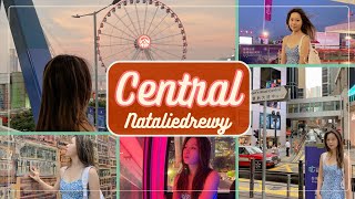 Hong Kong Vlog | Walk through Central 中環, food, shopping areas, ferris wheel, sunset, nighttime