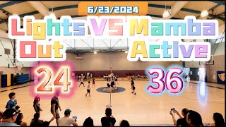 Mamba Active VS Lights Out 6/23/2024(4K 2160P60)