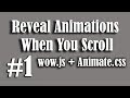 1:: How to Create Onscroll Animation Effects On Your Website - PART 1