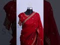 red zardosi work muslin saree premium handcrafted elegance zardosiwork sareeinbd sokkhota