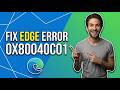 How To Fix Microsoft Edge Error Code 0X80040C01 (Easy Guide)