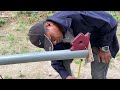 diy เสาไฟโซล่าเซลล์ แบบเคลื่อนย้ายได้ diy install solar street lamp